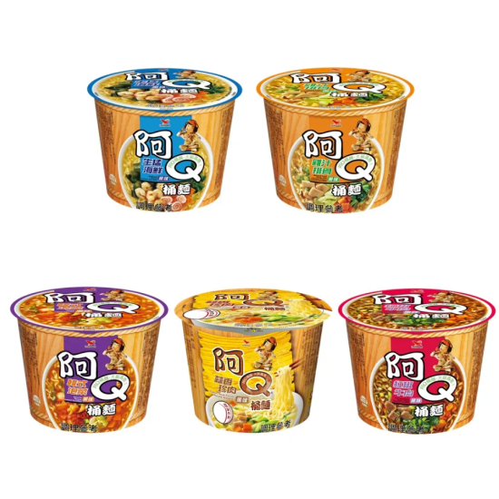 【統一】阿Q"桶麵"系列 杯裝 一封3入