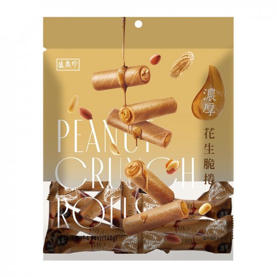 【盛香珍】濃厚脆捲系列(花生/芋頭牛奶/巧克力)