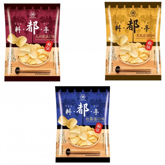 【湖池屋】料都亭(九州醬油/松露塩)